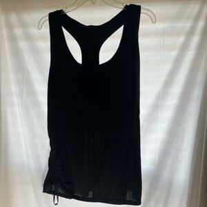 Black Fabletics Tank Top Size Unknown Top Half Blank Bottom Half Boxes